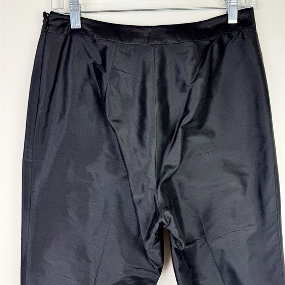 Flores & Flores Black Silk Crop Pants - Picture 5 of 8